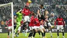 Manchester United (MU) kembali keok ketika berhadapan dengan Newcastle United. Kali ini MU tumbang 0-1 di St James Park pada lanjutan Liga Inggris 2023/2024. (Owen Humphreys/PA via AP)