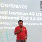 Dirut Telkomsel, Ririek Adriansyah saat acara temu media tentang Komersialisasi 4G LTE TDD di Frekuensi 2.3 GHz di Jakarta, Selasa (28/11/2017). Liputan6.com/ Agustin Setyo Wardani