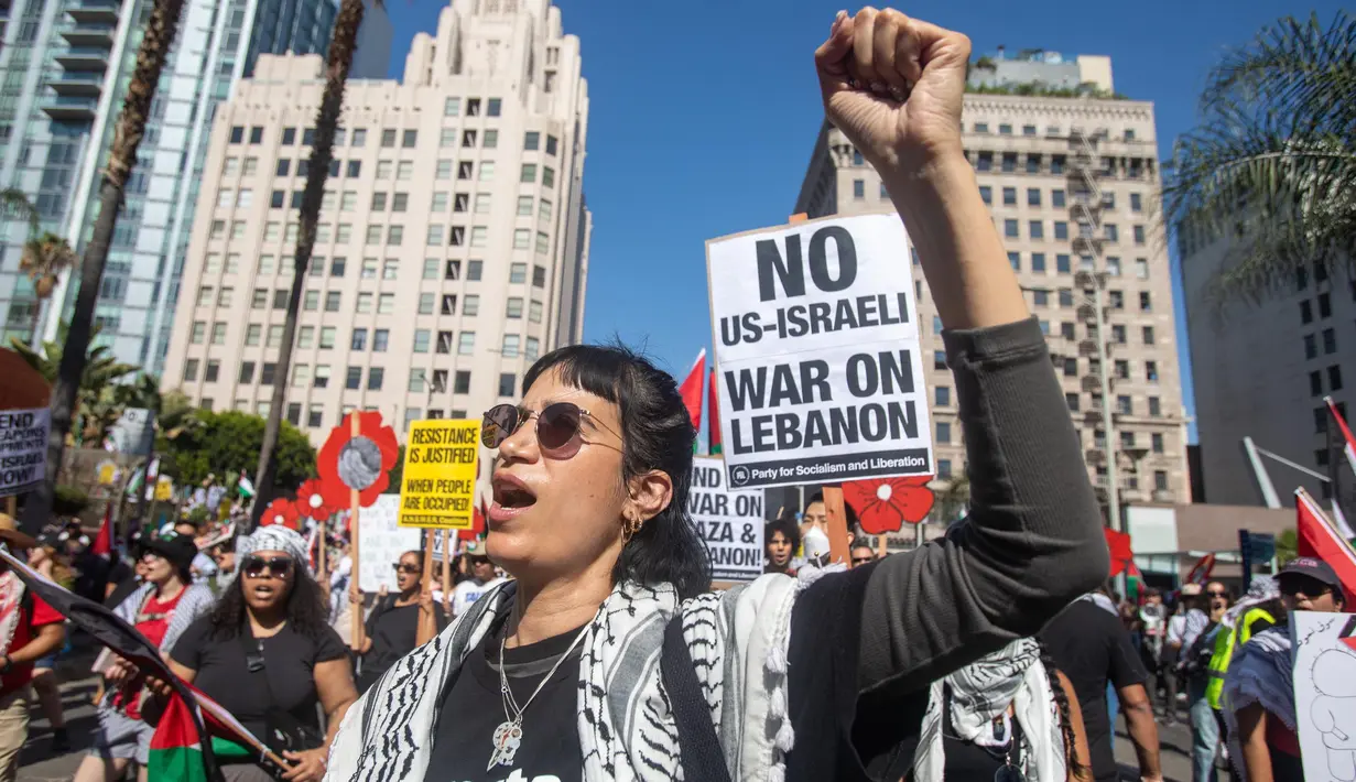 Jelang satu tahun agresi militer Israel di Palestina, hampir 42.000 warga Palestina tewas dan 96.910 lainnya terluka. (RINGO CHIU/AFP)