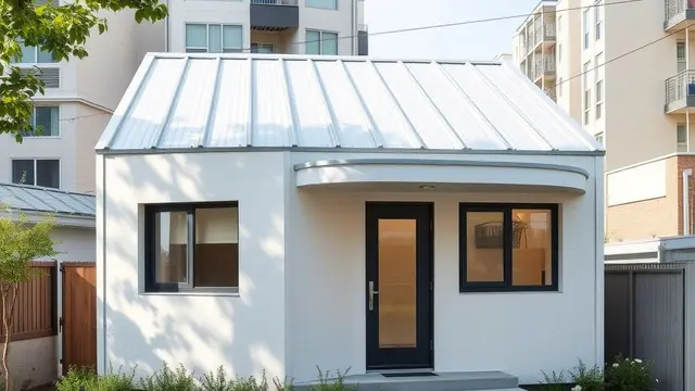 Rumah Atap Miring Satu Sisi ke Depan
