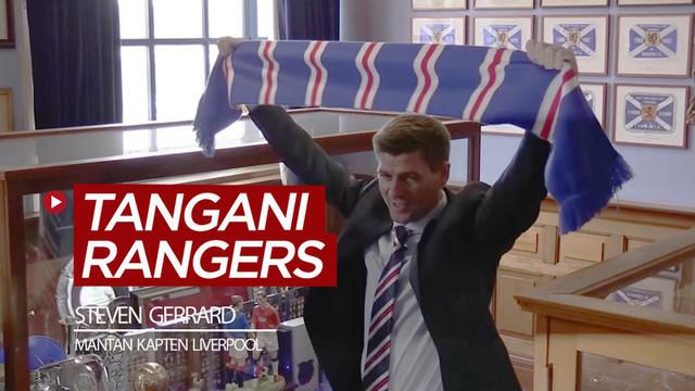 Berita video mantan kapten Liverpool, Steven Gerrard, diumumkan menjadi manajer Rangers, pada hari ini, 4 Mei, 2018.