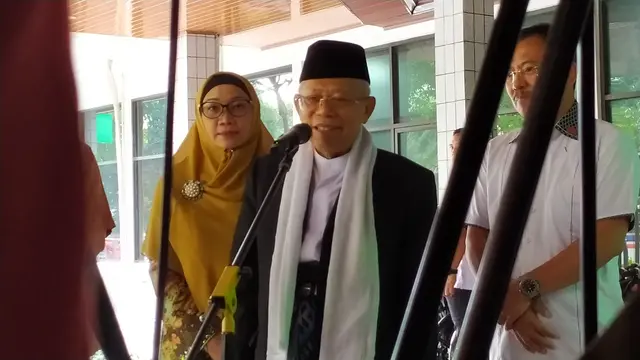 Ma'ruf Amin Jenguk Wiranto di RSPAD
