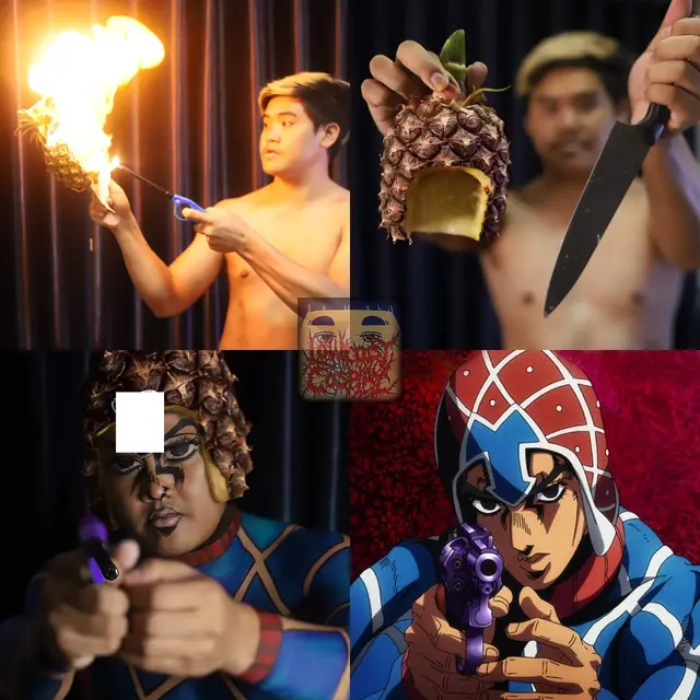 6 Cosplay Low Budget Pakai Nanas dan Durian Ini Absurd Banget
