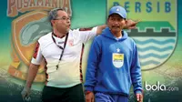 Iwan Setiawan  vs Djadjang Nurjaman (Bola.com/Rudi Riana)