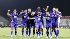 Persib Bandung rayakan gol ke gawang Sabah FC. (Dok Persib)