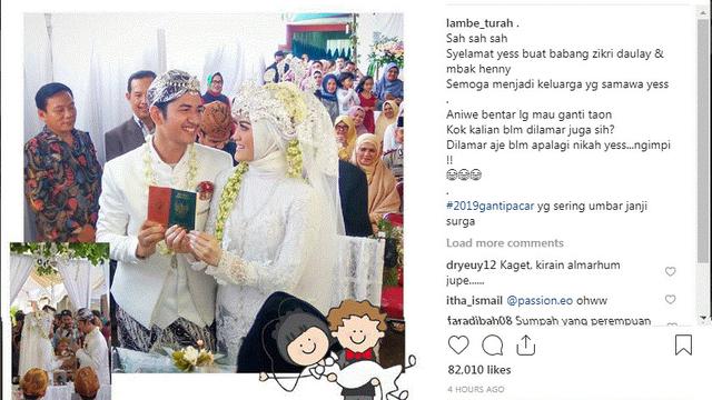 Unggah Foto Pernikahan Zikri Daulay Bikin Gagal Fokus Showbiz Liputan6 Com