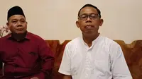 Ketua Cabang PSHT Kabupaten Nganjuk Gondo Hariyono (baju putih). (Dian Kurniawan/Liputan6.com) 