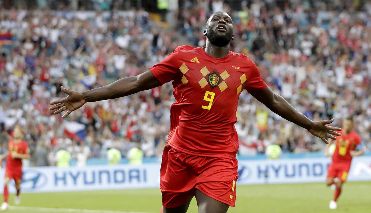 FOTO Romelu Lukaku Gemilang Belgia Bungkam Panama Pesta Bola