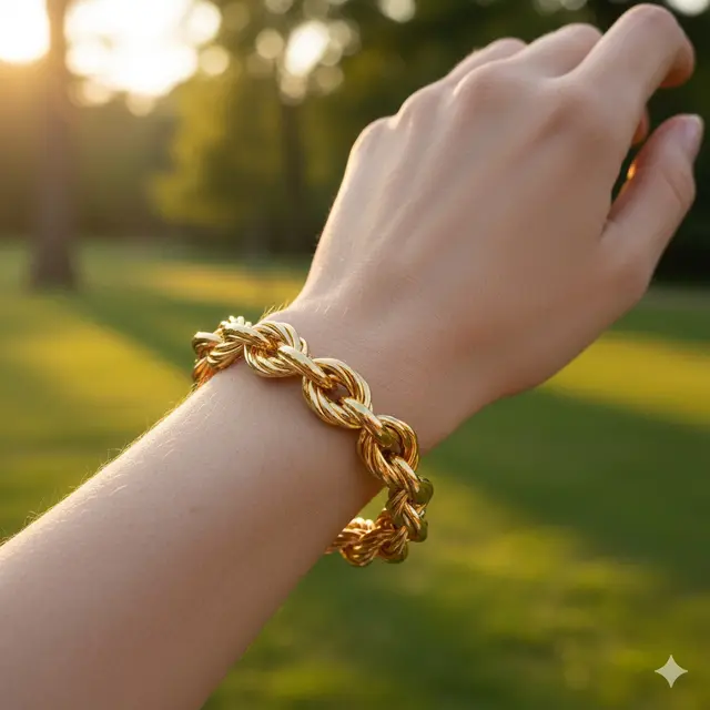 Model Gelang Emas Gelang Hollow 24K