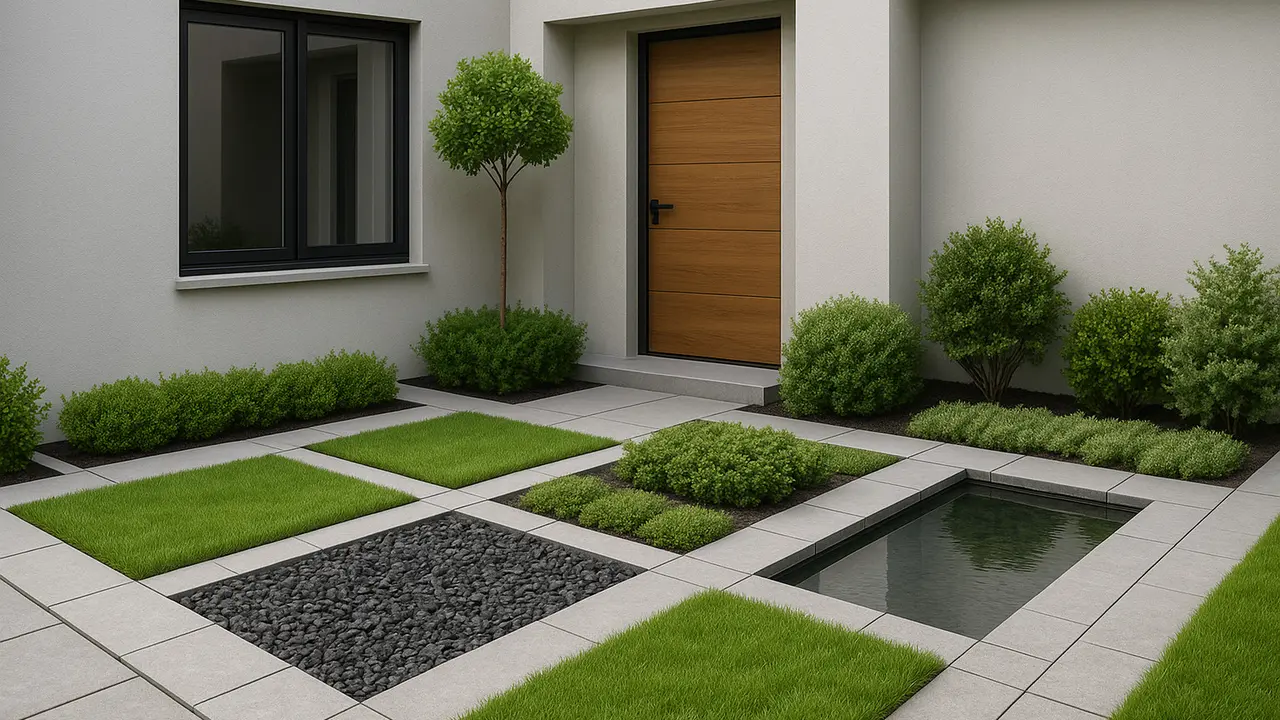Inspirasi Taman Depan Rumah Minimalis Ukuran 6x9 (Foto: ChatGPT)