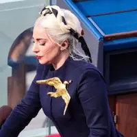 Penampilan Lady Gaga di hari pelantikan Presiden Amerika Serikat. Sumber foto: Instagram Schiaparelli.
