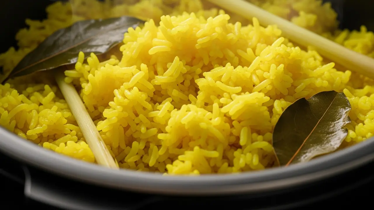 Membuat Nasi Kuning dengan Magic Com yang Pulen dan Wangi (Gemini AI)
