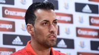 Gelandang Barcelona asal Spanyol, Sergio Busquets. (AFP/Josep Lago)