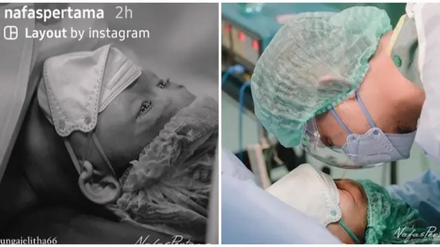 6 Momen Bunga Jelitha Istri Syamsir Alam Lahirkan Anak Pertama, Penuh Perjuangan