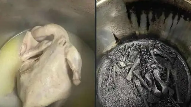 6 Potret Masakan Berakhir Gosong Ini Bikin Sedih Sekaligus Elus Dada