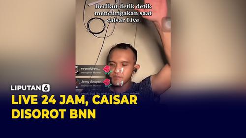 VIDEO: Penuh Keanehan, Caisar Eks YKS Disorot BNN Usai Live TikTok 24 Jam