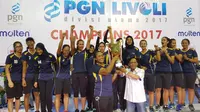 Ketum PBVSI, Imam Sudjarwo, mengatakan pihaknya menjadikan PGN Livoli 2017 sebagai ajang pencarian pemain untuk tim nasional Indonesia bentukan Asian Games 2018. (Bola.com/Zulfirdaus Harahap)