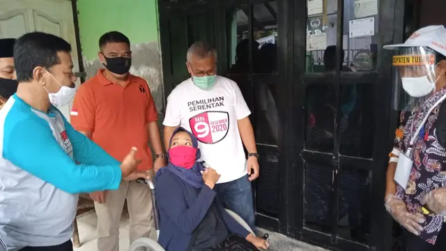 Ketua KPU Arief Budiman berkunjung ke Tuban, Jawa Timur. (Foto: Liputan6.com/Ahmad Adirin)
