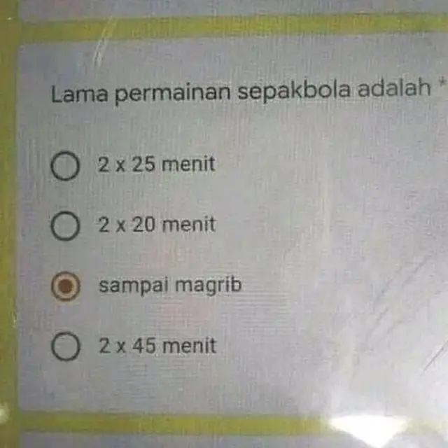 7 Soal Ujian Online Nyeleneh, Jawaban Pilihan Gandanya Bikin Geleng Kepala