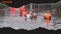 Banner Infografis Banjir Rob Menggila di Pesisir Utara Pulau Jawa. (Liputan6.com/Trieyasni)