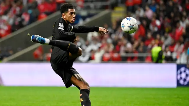 Foto: Gerakan Lincah Jude Bellingham yang Membuat Bek Lawan Kerepotan, Real Madrid Hajar Braga di Liga Champions