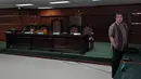 Ekspresi Mantan Kepala Bappebti, Syahrul Raja Sampurnajaya usai divonis delapan tahun penjara, Jakarta, Rabu (12/11/2014). (Liputan6.com/Miftahul Hayat)