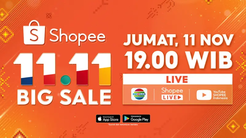 Shopee 11.11 Big Sale TV Show Tampil Beda dengan Konsep Baru, Bikin Penasaran!