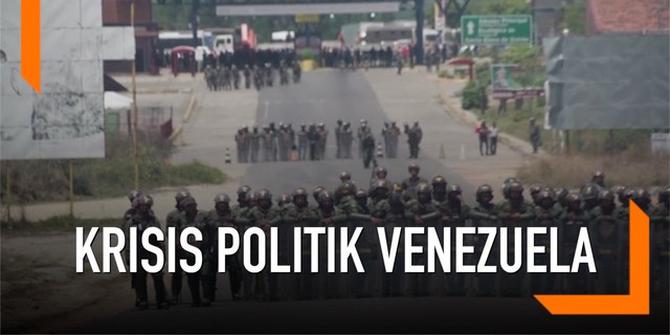 VIDEO: Blokir Bantuan, Perbatasan Venezuela-Brasil Rusuh
