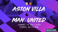 Premier League - Aston Villa vs Manchester United (Bola.com/Adreanus Titus)