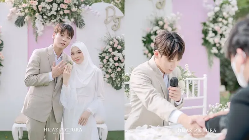 6 Momen Pernikahan Aa Daehoon dan Julia Prastini, Seleb TikTok Mualaf Asal Korea