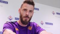 David De Gea resmi diperkenalkan secara resmi sebagai pemain Fiorentina. (X/Fiorentina)