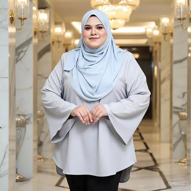 Tunik dengan Lengan Bell Sleeve