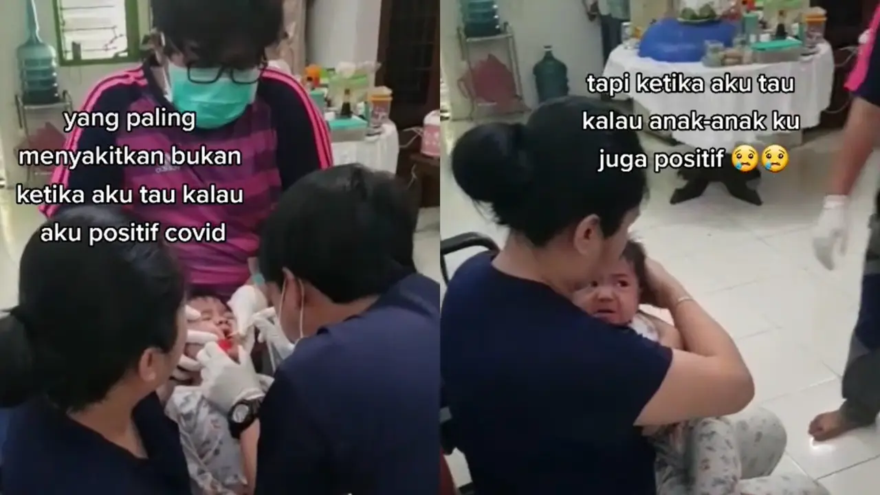 Satu keluarga terkena COVID-19.