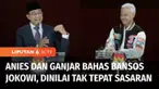 Dalam debat pamungkas semalam, Calon Presiden Anies Baswedan dan Ganjar Pranowo kompak mengkritik bantuan sosial Presiden Joko Widodo. Keduanya menilai, bantuan sosial Jokowi tidak tepat sasaran.