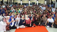 Gubernur Sumsel Herman Deru saat membuka Jambore Kader Kesehatan Tingkat Provinsi Sumatera Selatan dengan Kegiatan Sosialisasi Bantuan Hidup Dasar Tahun 2023.