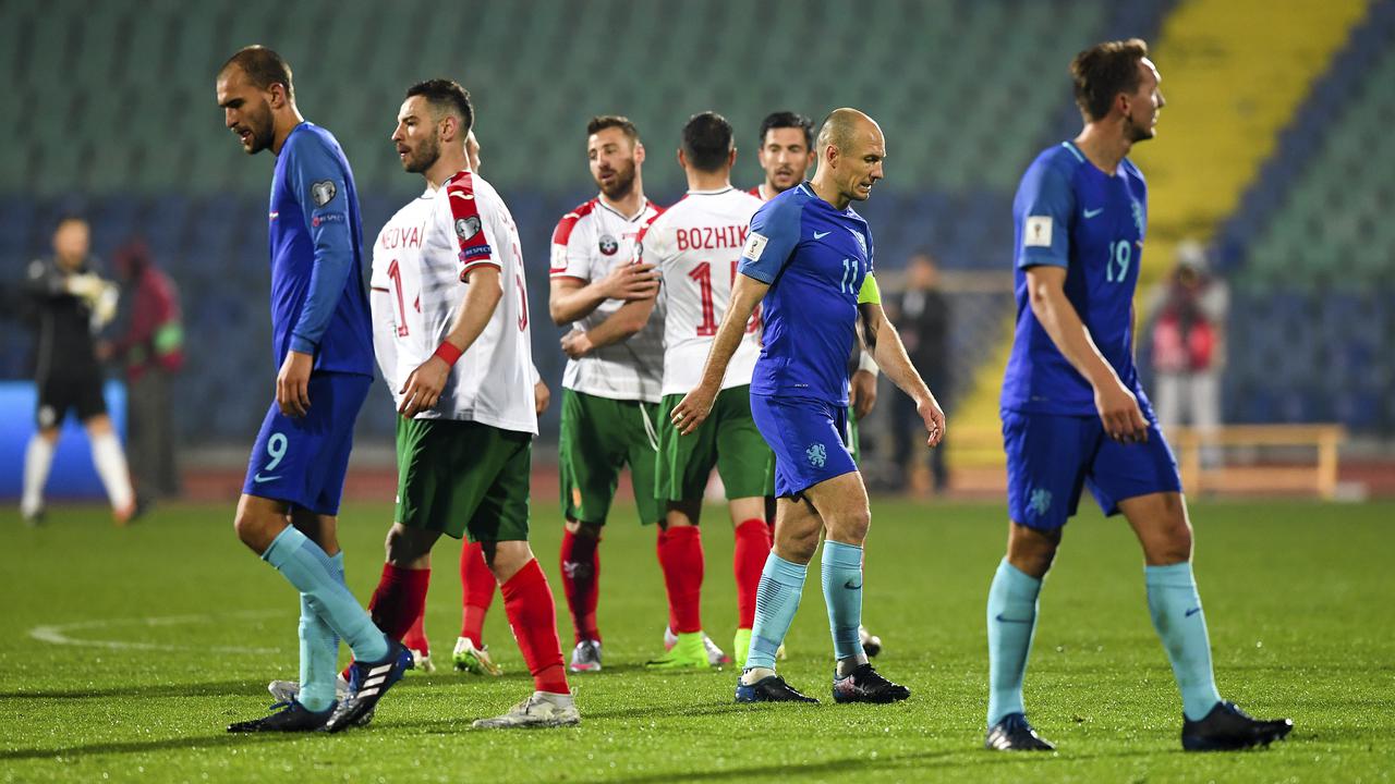 Pemain Belanda Tertunduk Lesu