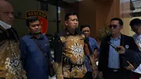 Pimpinan Muhammadiyah Surabaya saat melaporkan peneliti BRIN ke Polda Jatim. (Dian Kurniawan/Liputan6.com)