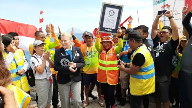 Pemecahan Rekor Dunia Selam di Manado