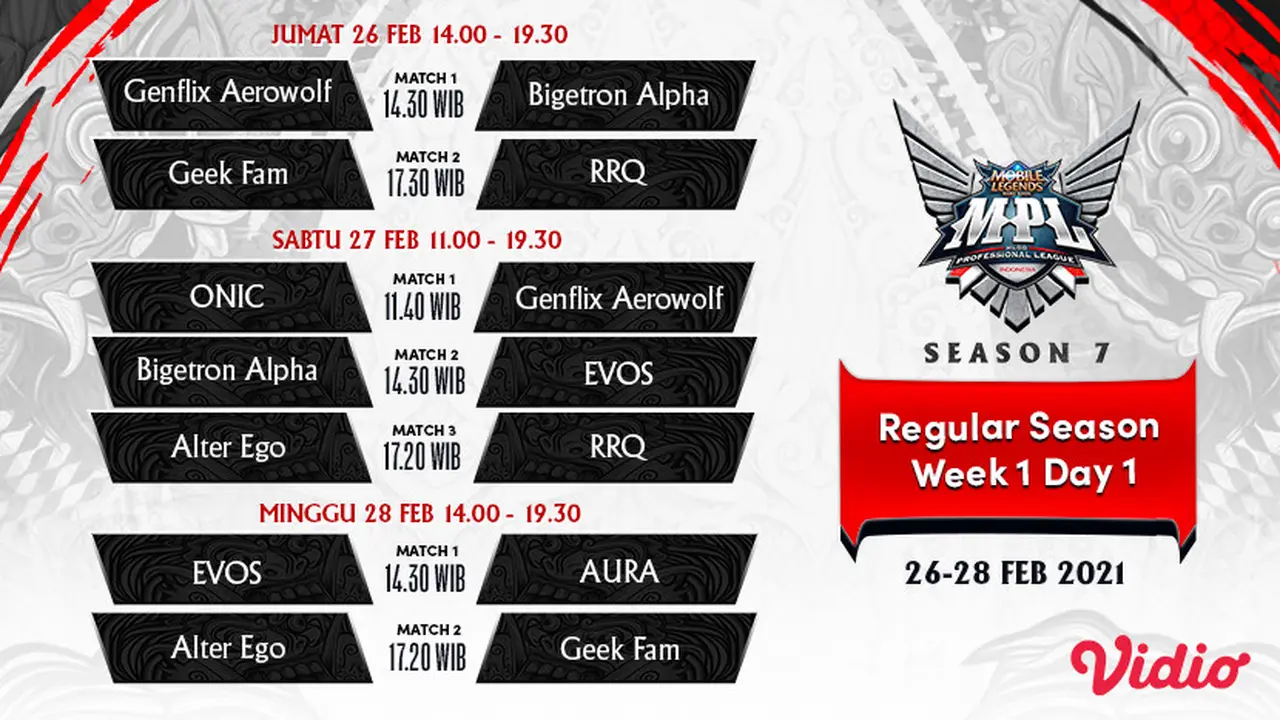 Jadwal MPL ID Season 7