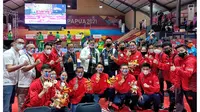 Atlet wushu DKI Jakarta yang berlaga di PON XX Papua 2021