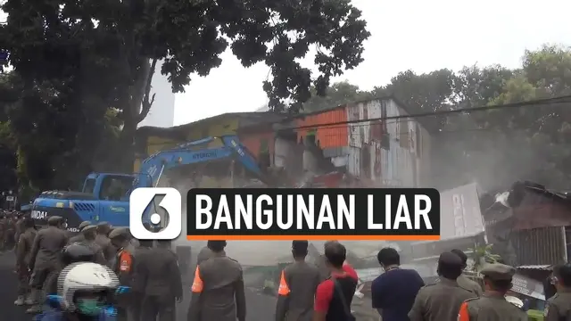 VIDEO: Kericuhan Pembongkaran Bangunan di Jaksel