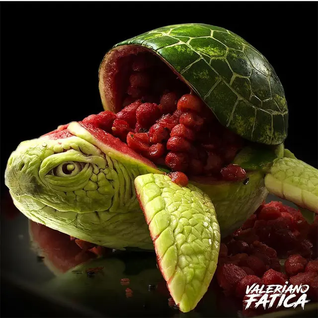 Seniman Asal Italia Pakai Makanan Untuk Bikin Karya Seni Keren