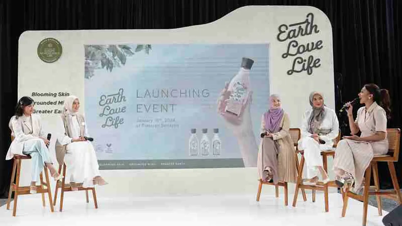 Peluncuran Earth Love Life di kawasan Senayan, Jakarta Pusat, Kamis, 18 Januari 2024.  (Liputan6.com/Henry)