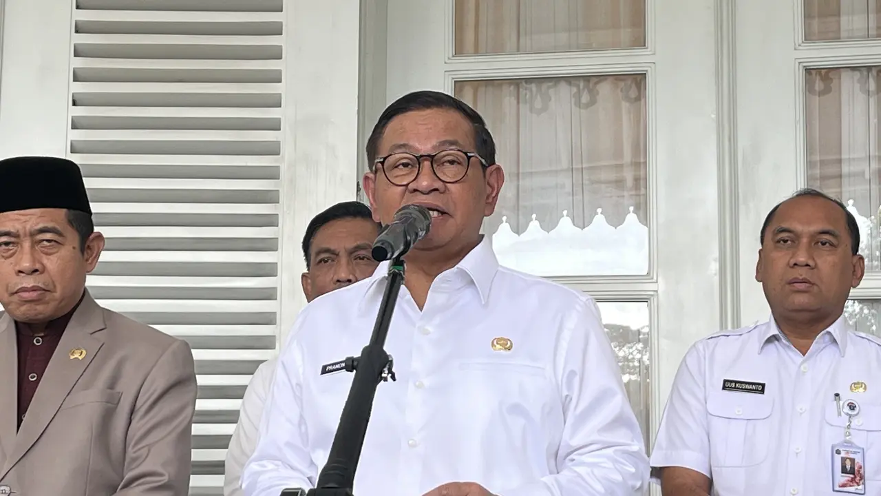 Gubernur DKI Jakarta Pramono Anung di Balai Kota DKI Jakarta, Rabu (28/1/2026).