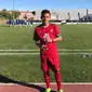 Egy Maulana Vikry meraih penghargaan Jouer Revelation Trophee di Turnamen Toulon 2017. (Dok PSSI)