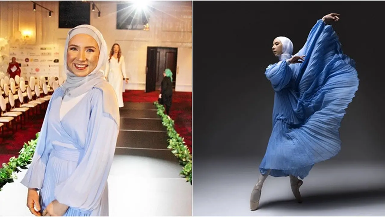 6 Potret Stephanie Kurlow, Balerina Berhijab Pertama di Dunia
