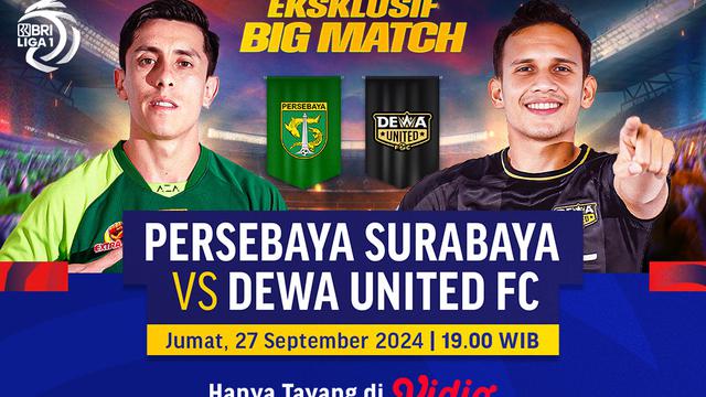 BRI Liga 1: Persebaya vs Dewa United di Vidio