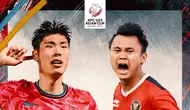 Piala Asia U-23 - Korea Selatan Vs Timnas Indonesia U-23 - Duel Top Scorer: Lee Young-jun Vs Komang Teguh (Bola.com/Adreanus Titus)