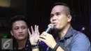 Band Drive saat launching album terbarunya di kawasan SCBD, Jakarta, Selasa (24/05/2016). Rangkaian lagu tersebut menggambarkan kisah para personelnya yang dituangkan ke dalam lirik dan instrumen yang 'catchy' di telinga. (Liputan6.com/Herman Zakharia)