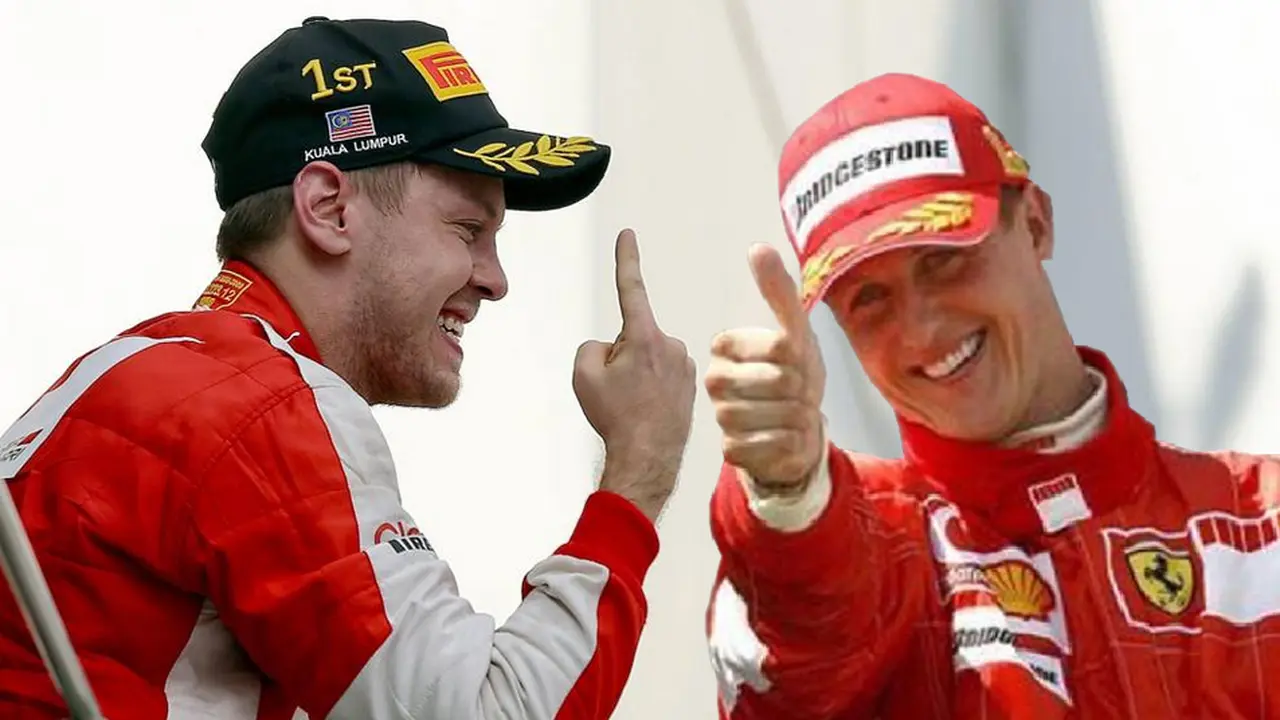 Sebastian Vettel dan Michael Schumacher